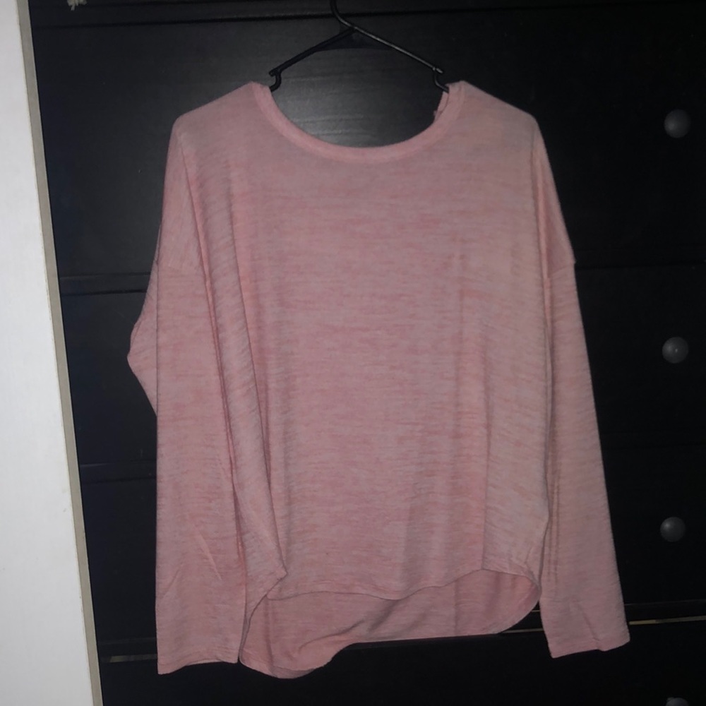 Time and Tru Size L Pink Long sleeve 48% Rayon 48% Polyester 4% Spandex